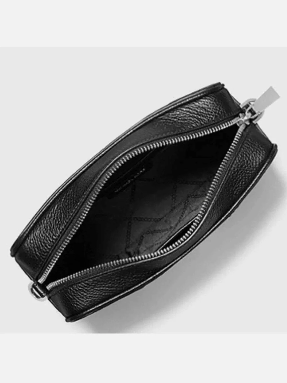 Michael Kors Black Patent Leather Crossbody with Tassel and Chain Strap